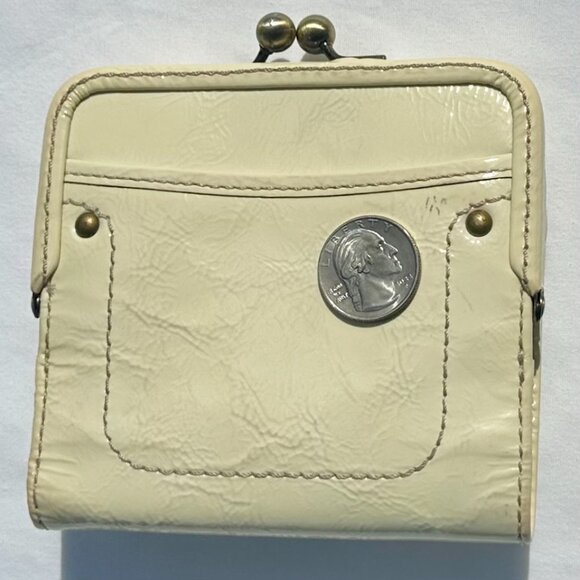 COACH 65th Anniversary Legacy Patent Leather French Frame Wallet White 41505 - Picture 10 of 10